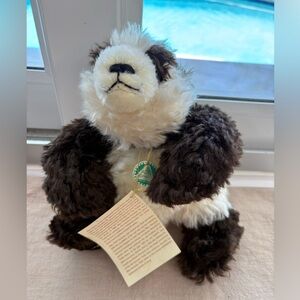 Vintage Hermann Mohair panda bear, made in Germany, limited edition 76/500